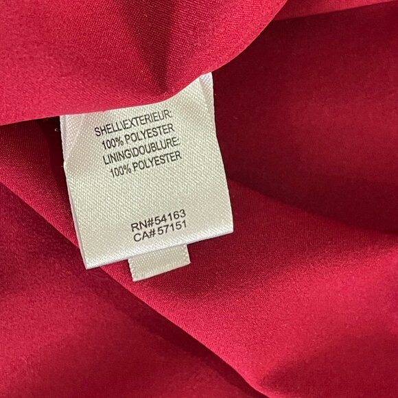 Cabernet Red Pleated Mini Dress Embellished Collar Size 8 - Picture 12 of 15